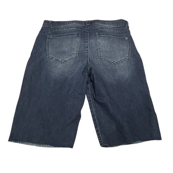 Democracy “Ab"solution high Rise Jean Shorts Distressed  BERMUDA Size 12 NEW - Picture 2 of 10